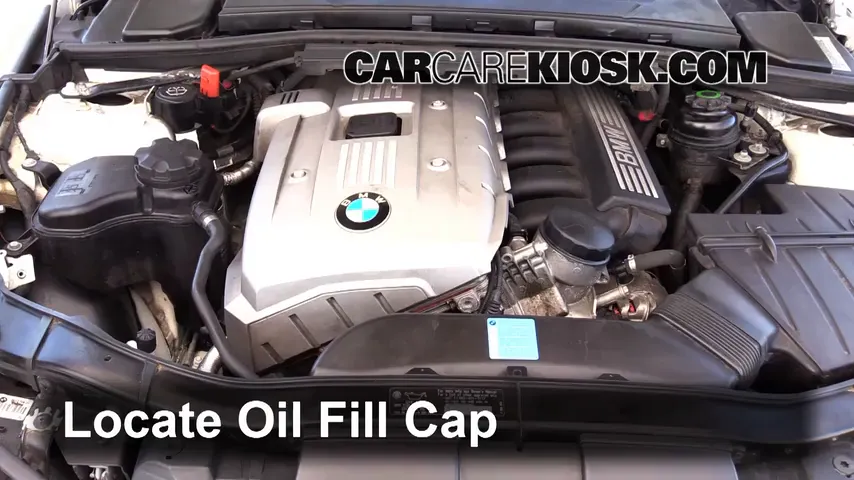 2006 BMW 325i 3.0L 6 Cyl. Oil Add Oil
